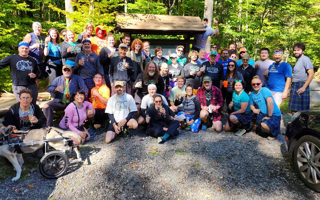 Groupshot of our 1001 trail get together